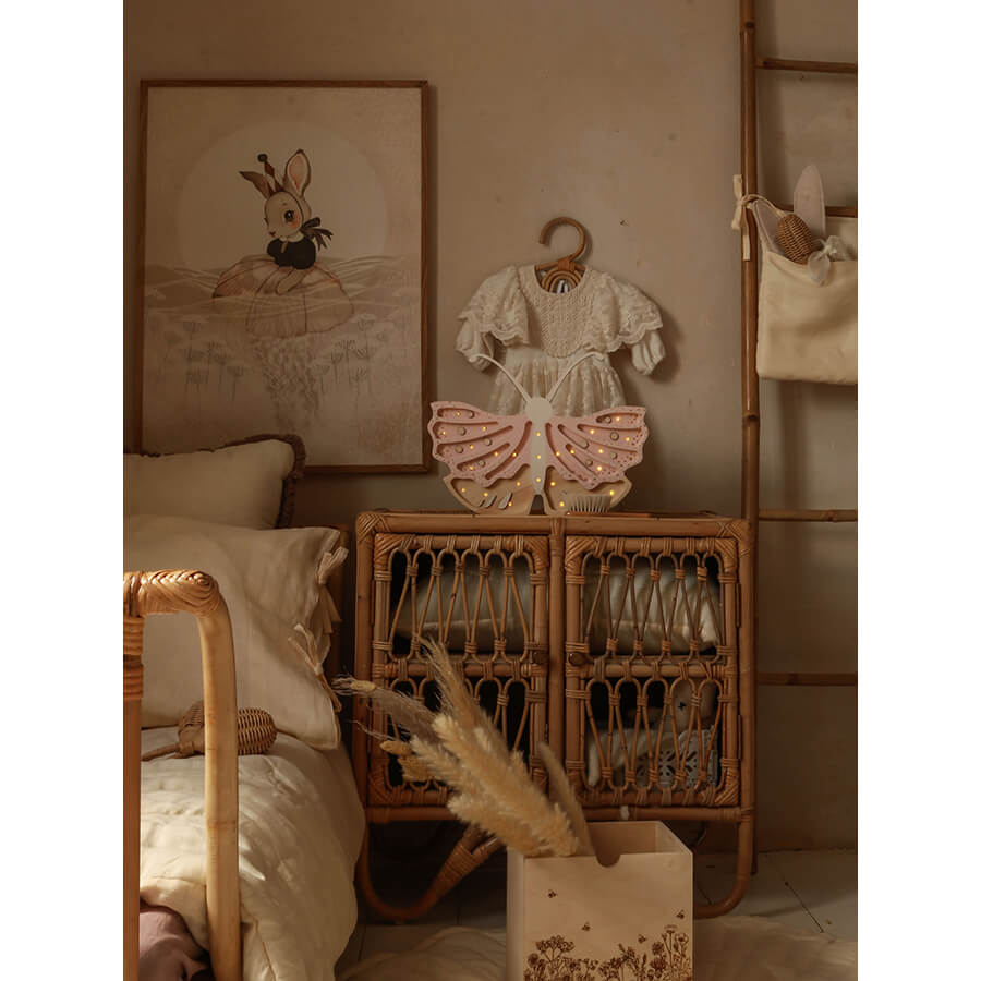 Little Lights - Kinderlampe "Butterfly Lamp - Strawberry Cream"