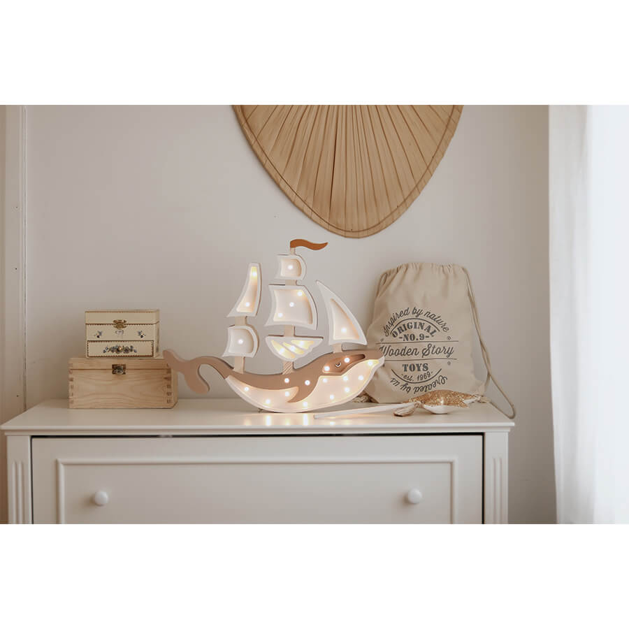 Little Lights - Kinderlampe "Ship Lamp - Pirate Brown"