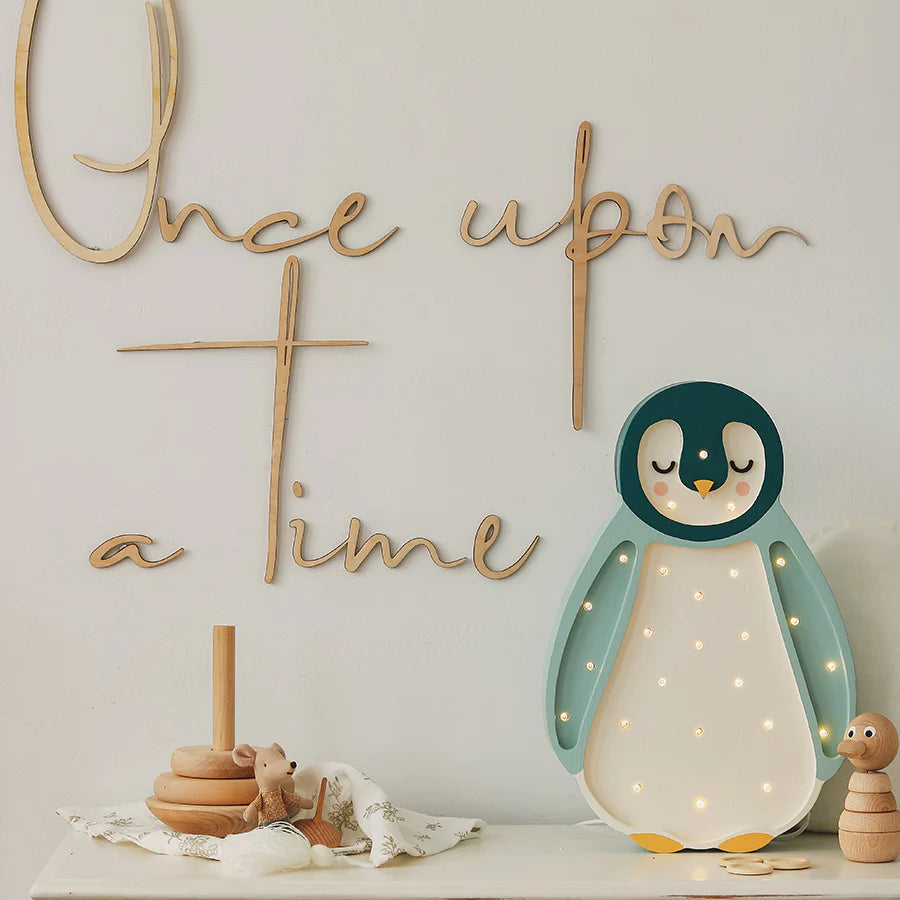 Little Lights - Kinderlampe "Baby Penguin Lamp - Teal"