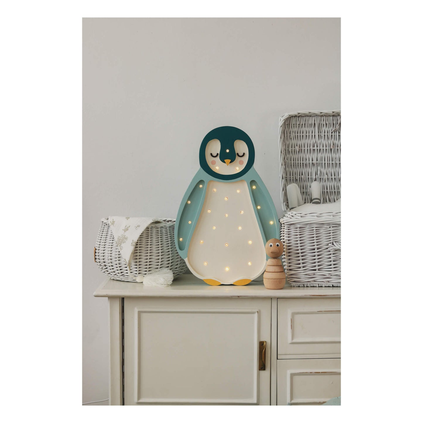 Little Lights - Kinderlampe "Baby Penguin Lamp - Teal"