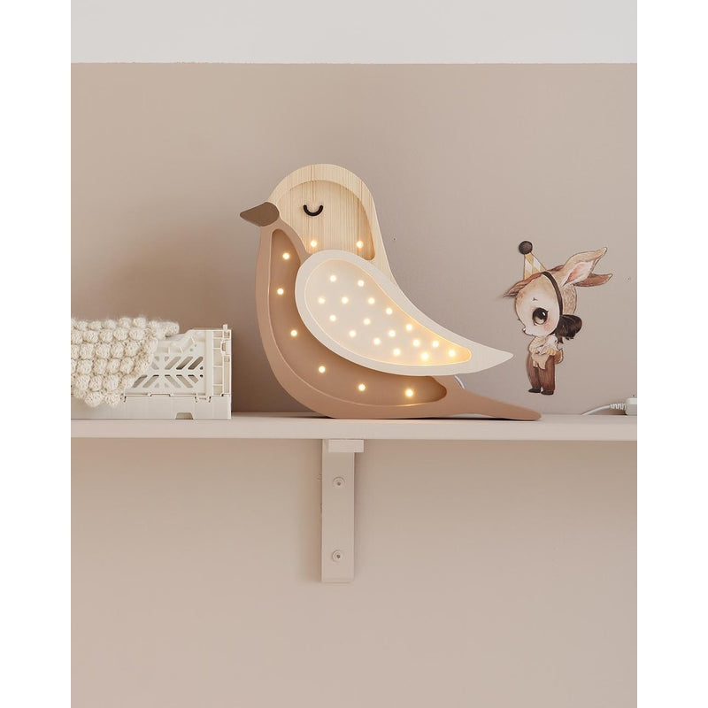 Little Lights - Kinderlampe "Bird Lamp - Coffee Wood"