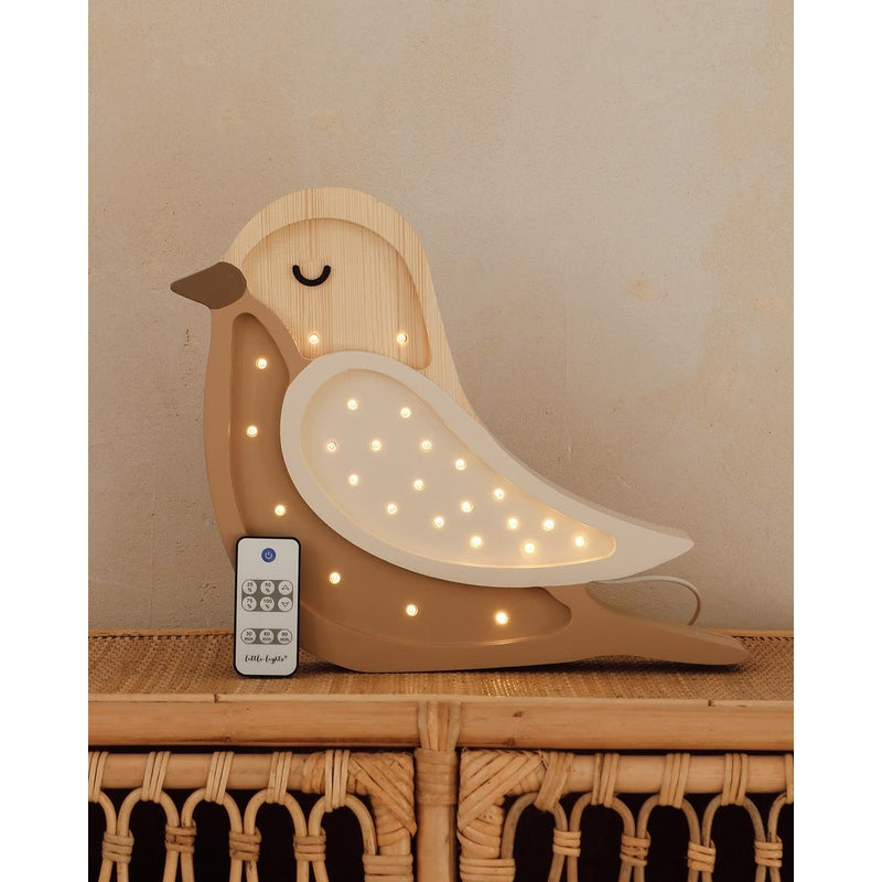 Little Lights - Kinderlampe "Bird Lamp - Coffee Wood"