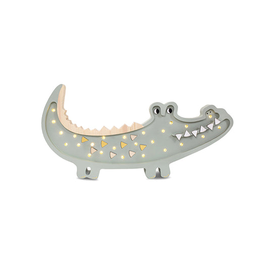 Little Lights - Kinderlampe "Crocodile Lamp - Pastel Khaki"