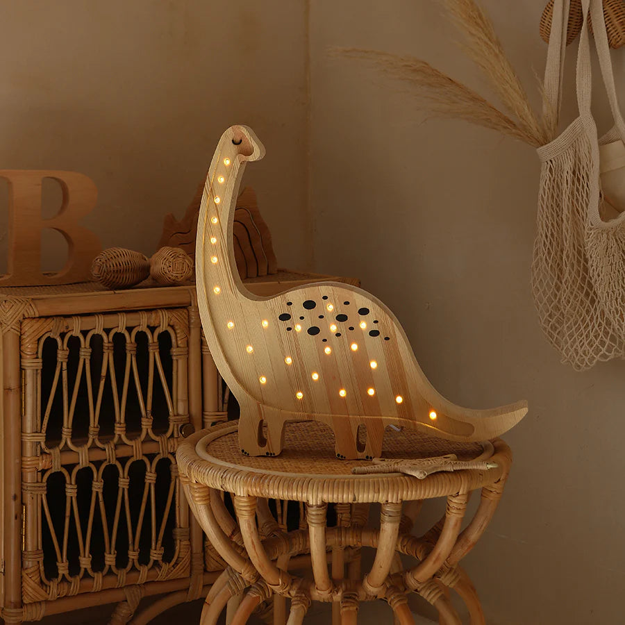 Little Lights - Kinderlampe "Dino Diplodocus Lamp - Jurassic Wood"