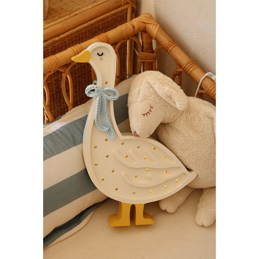 Little Lights - Kinderlampe "Goose Lamp - Cottage Blue Bow"