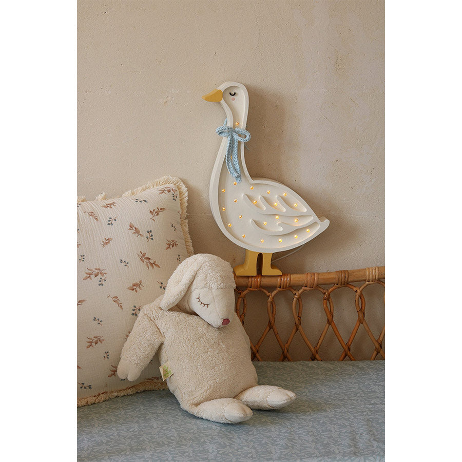 Little Lights - Kinderlampe "Goose Lamp - Cottage Blue Bow"