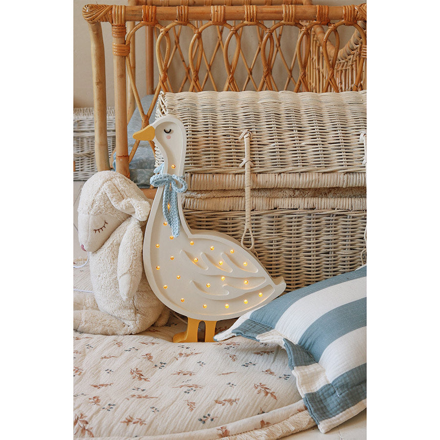 Little Lights - Kinderlampe "Goose Lamp - Cottage Blue Bow"