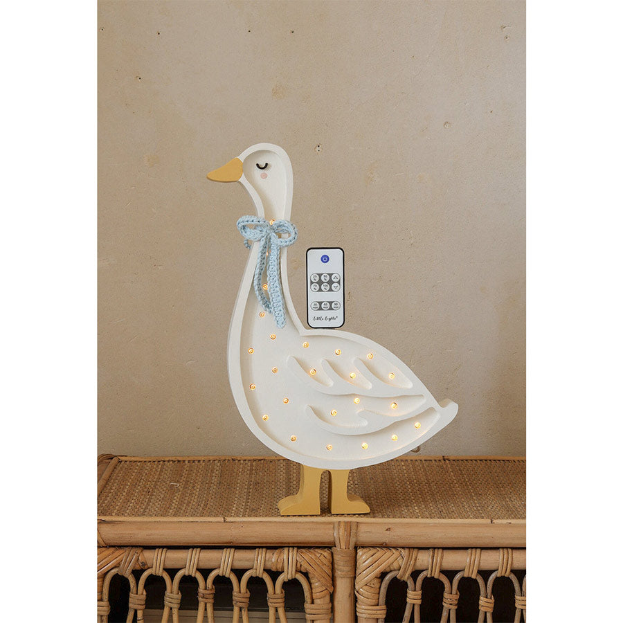 Little Lights - Kinderlampe "Goose Lamp - Cottage Blue Bow"