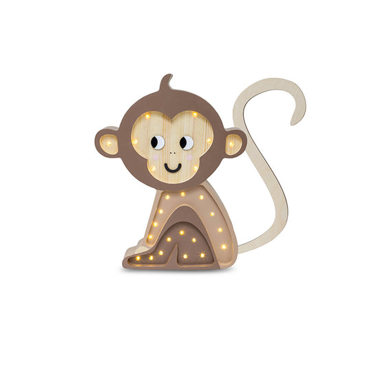 Little Lights - Kinderlampe "Monkey Lamp - Jungle Brown"