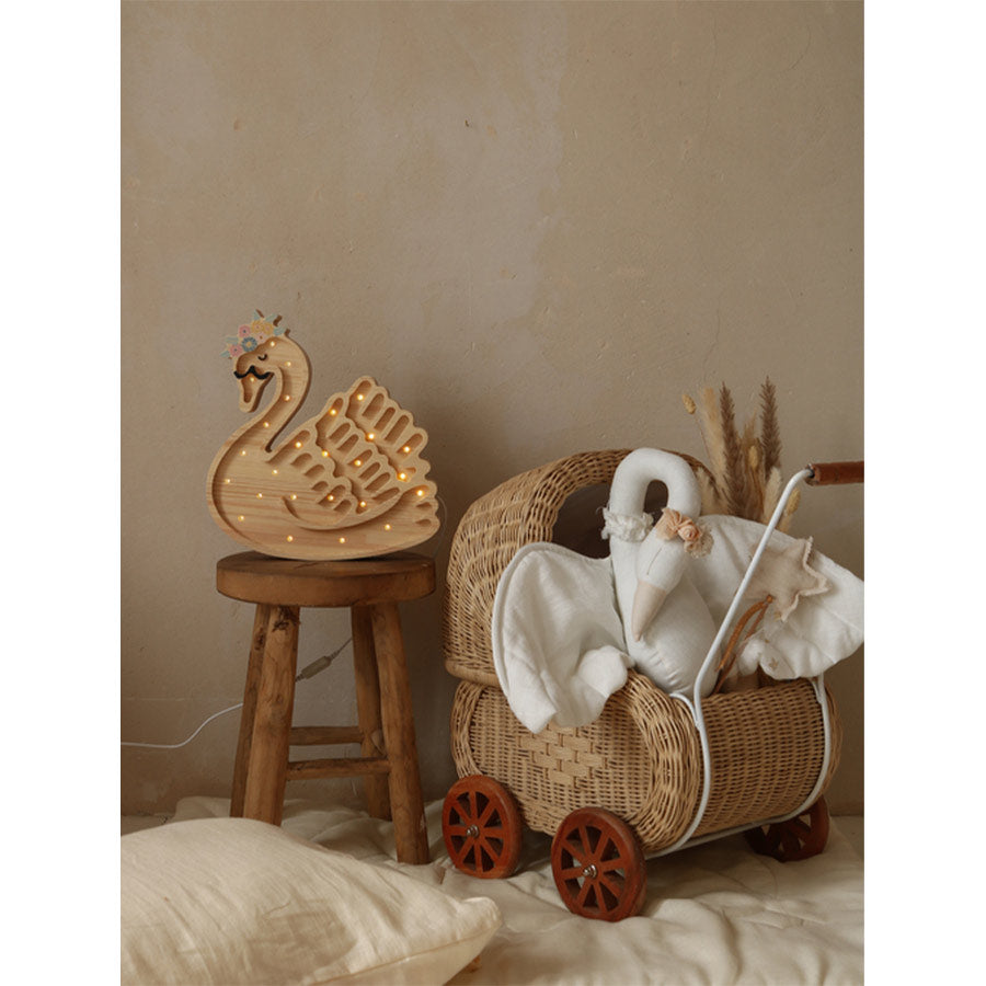 Little Lights - Kinderlampe "Swan Lamp - Flower Wood"