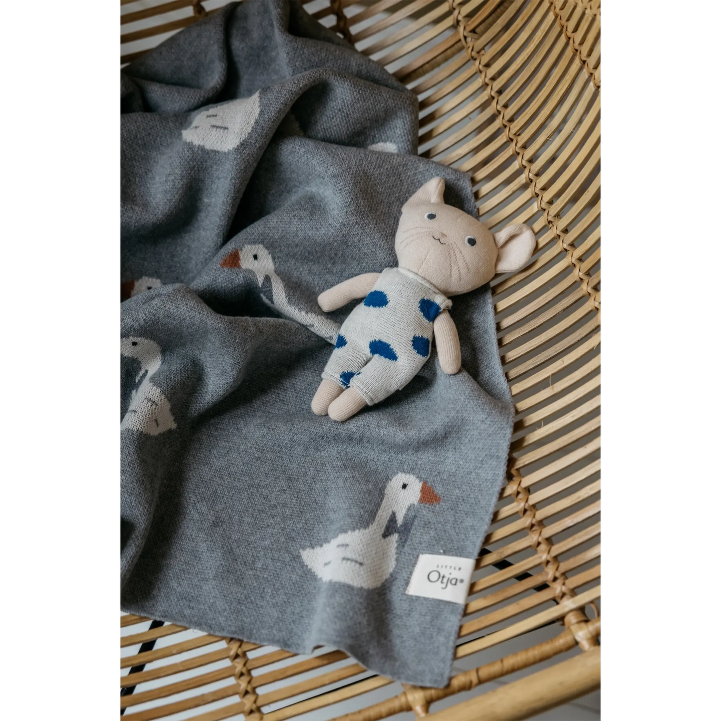 Little Otja – Kuscheltier „Mouse Ipsum“, Bio-Baumwolle, handgefertigt