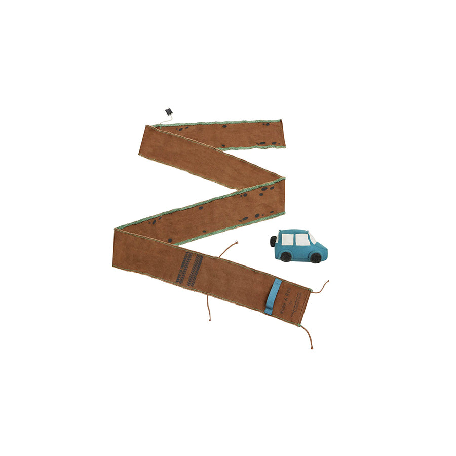 Lorena Canals - Xl Stoff-Spielstrasse "Ride & Roll" Mit Auto 400cm