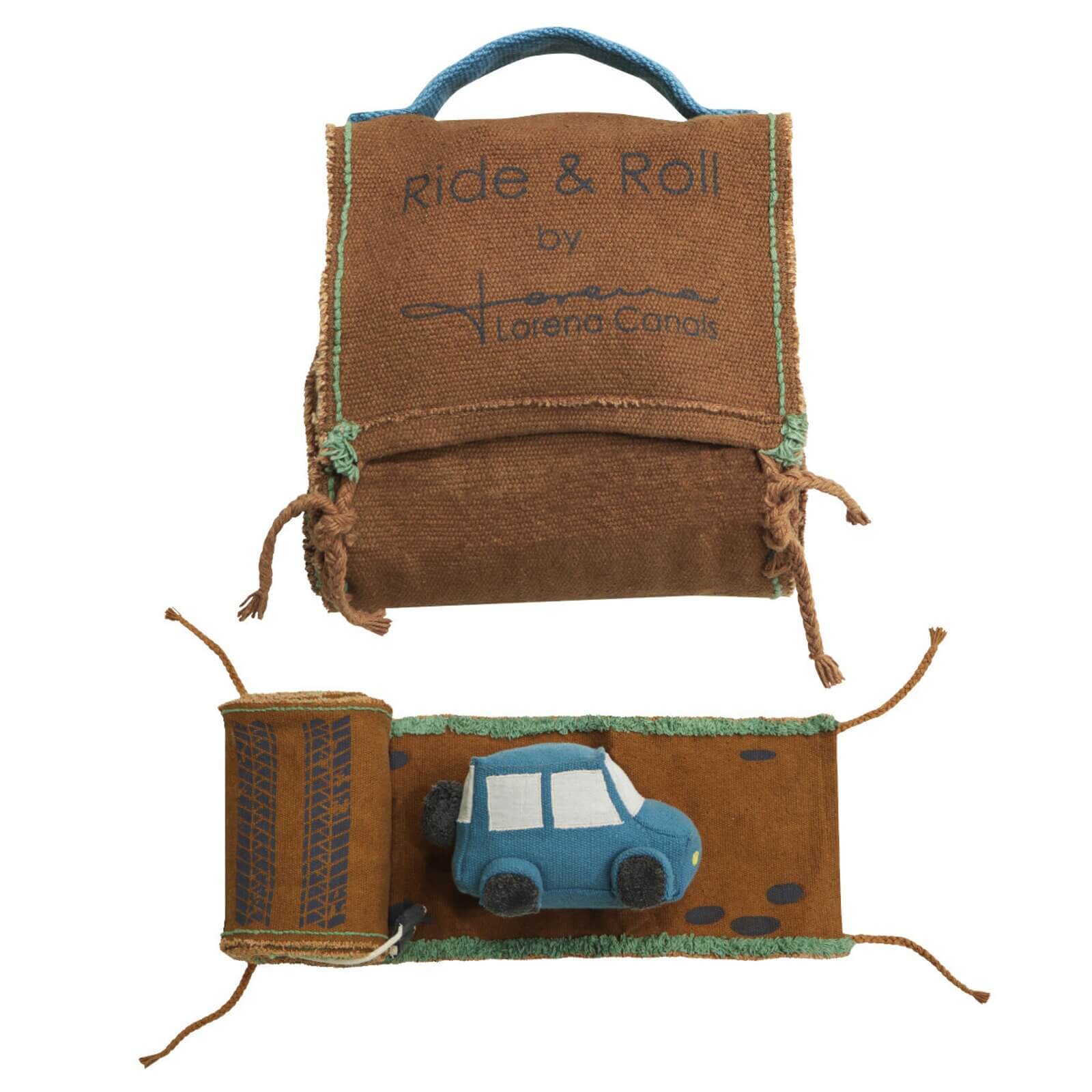 Lorena Canals - Xl Stoff-Spielstrasse "Ride & Roll" Mit Auto 400cm