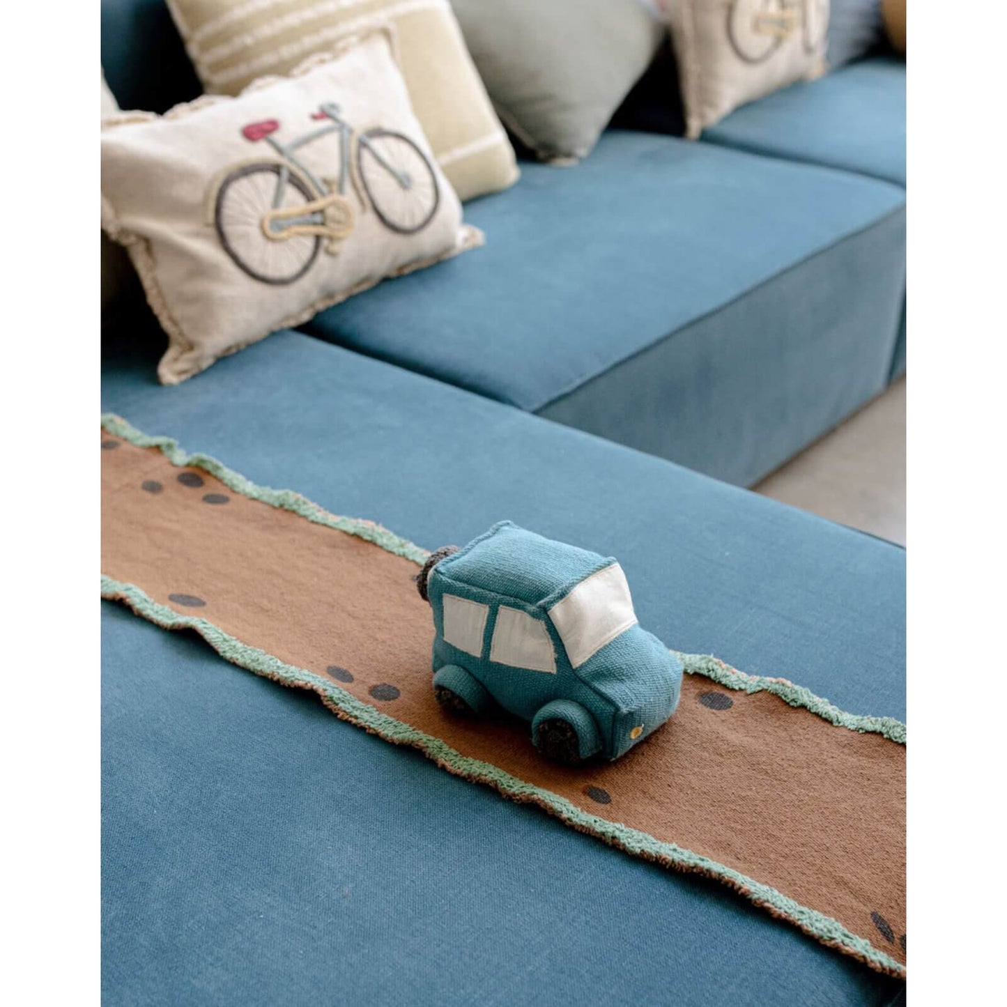 Lorena Canals - Xl Stoff-Spielstrasse "Ride & Roll" Mit Auto 400cm