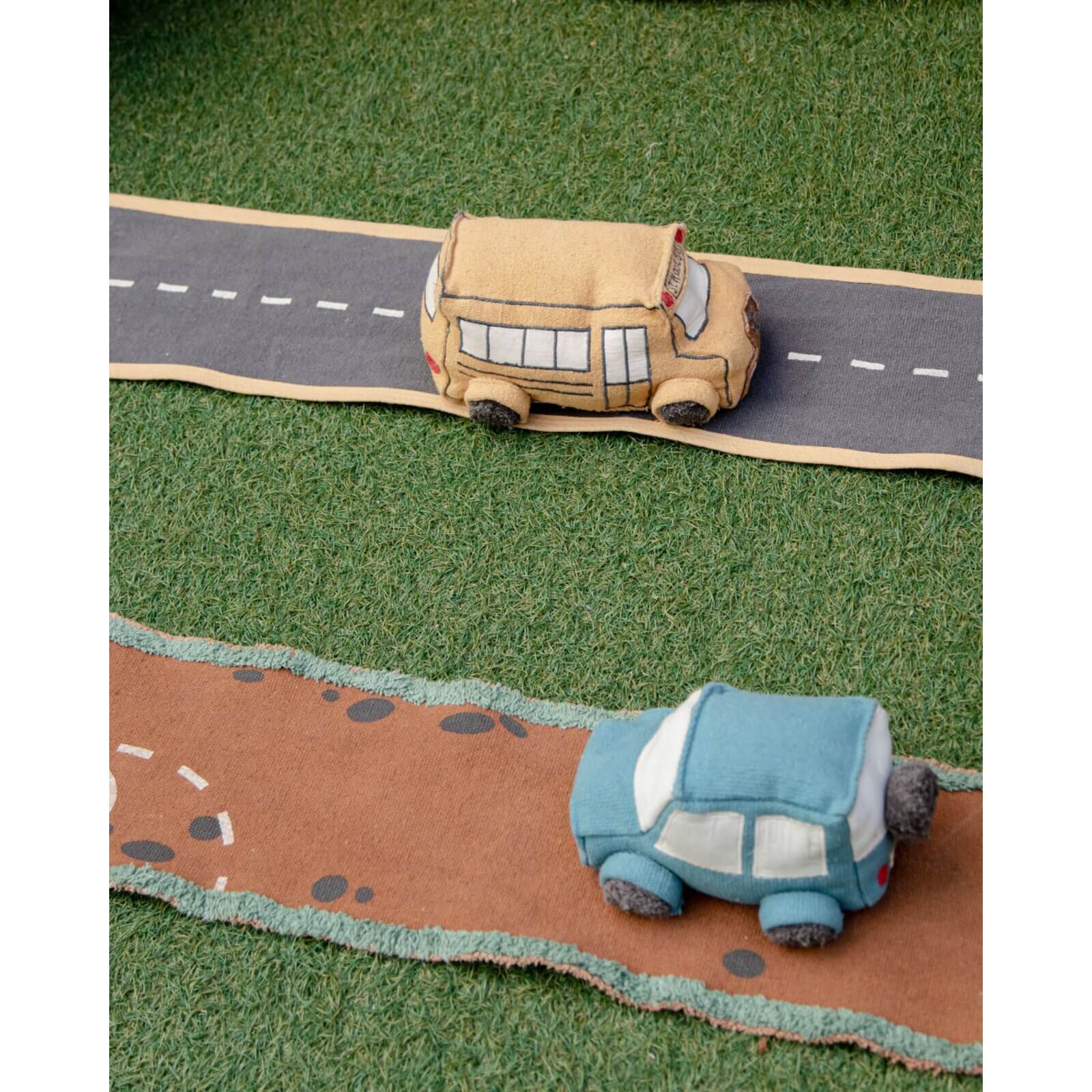 Lorena Canals - Xl Stoff-Spielstrasse "Ride & Roll" Mit Auto 400cm
