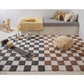 Lorena Canals - Teppich Karo Toffee 120x160cm Waschbar
