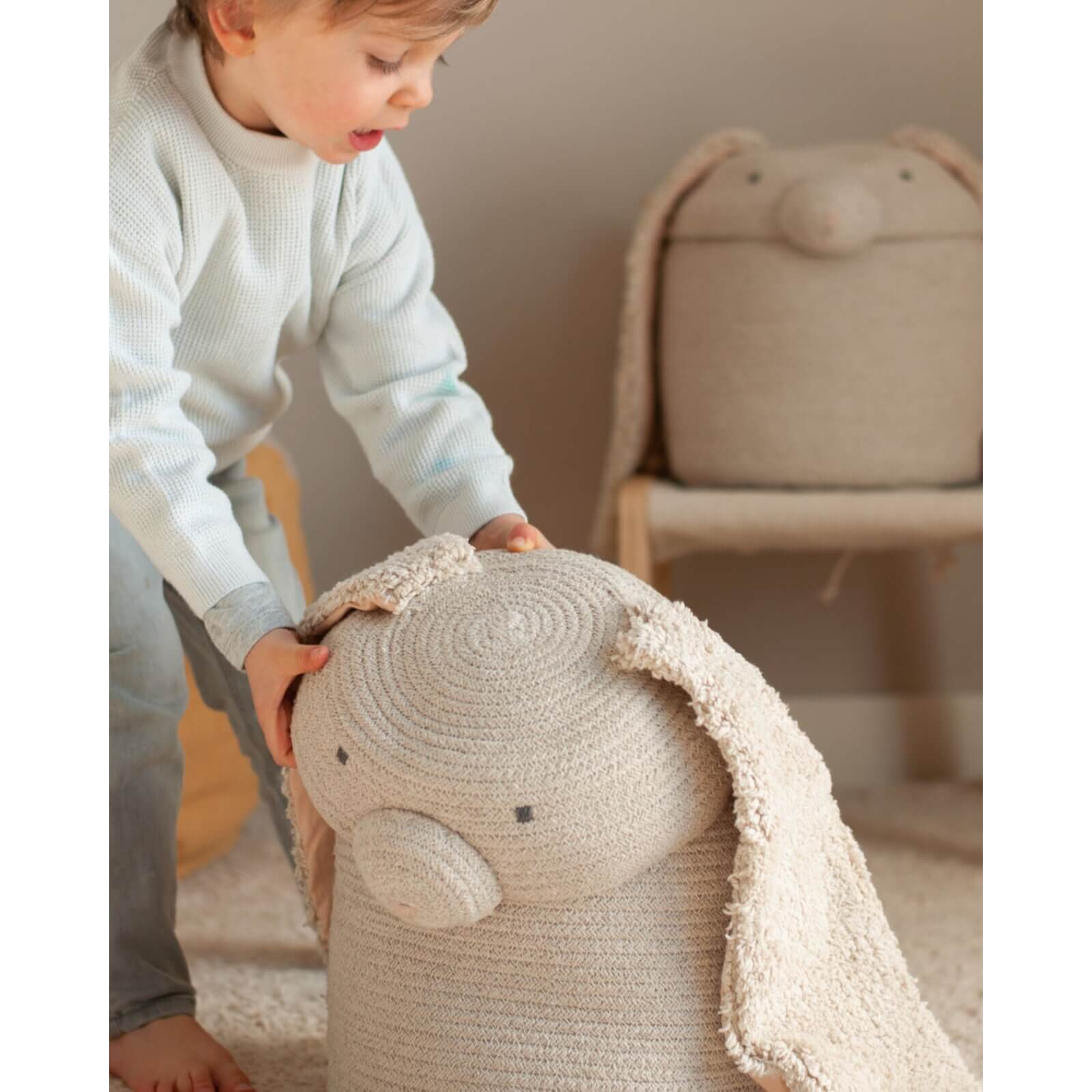 Lorena Canals - Korb Hase "Rita The Rabbit" Creme 30cm