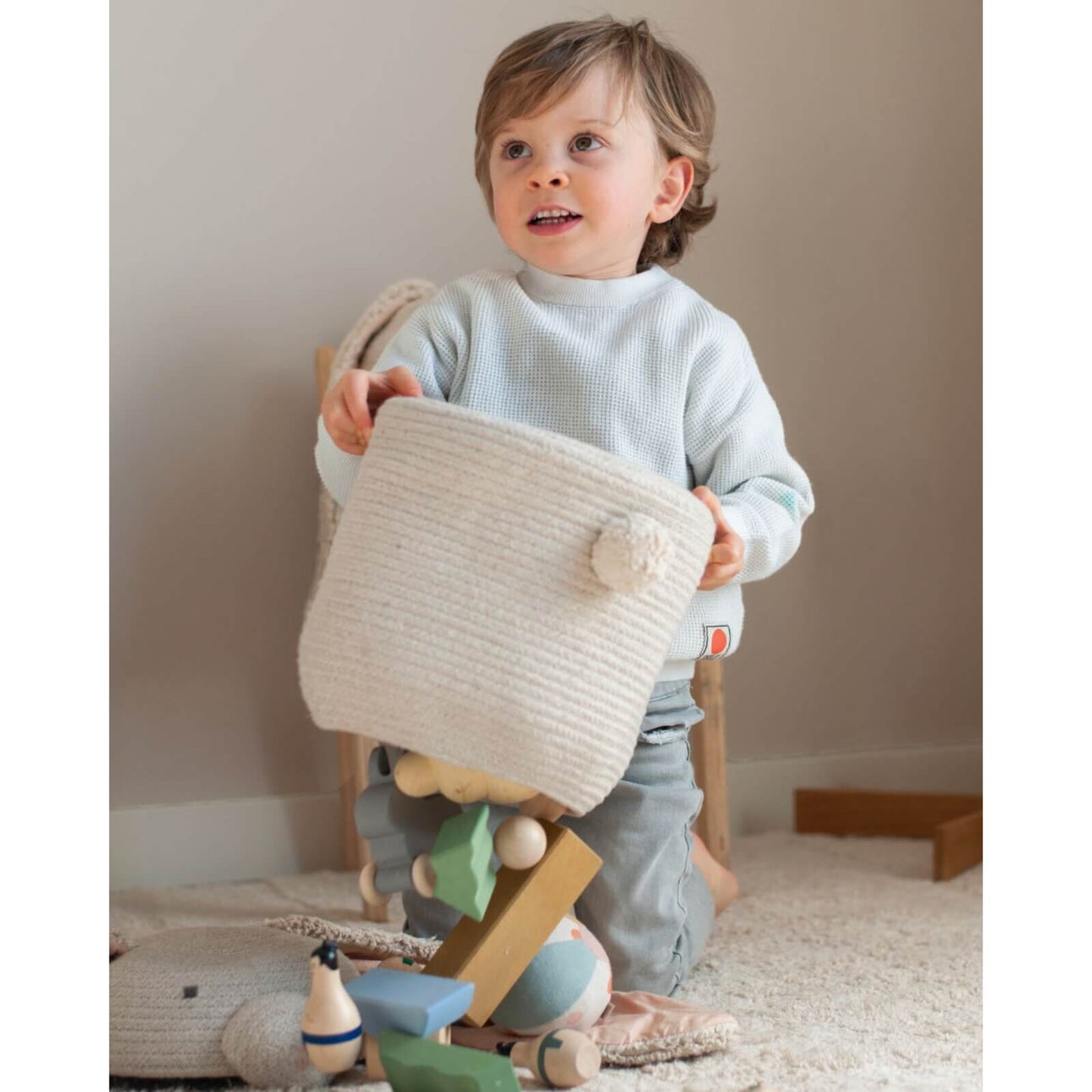 Lorena Canals - Korb Hase "Rita The Rabbit" Creme 30cm