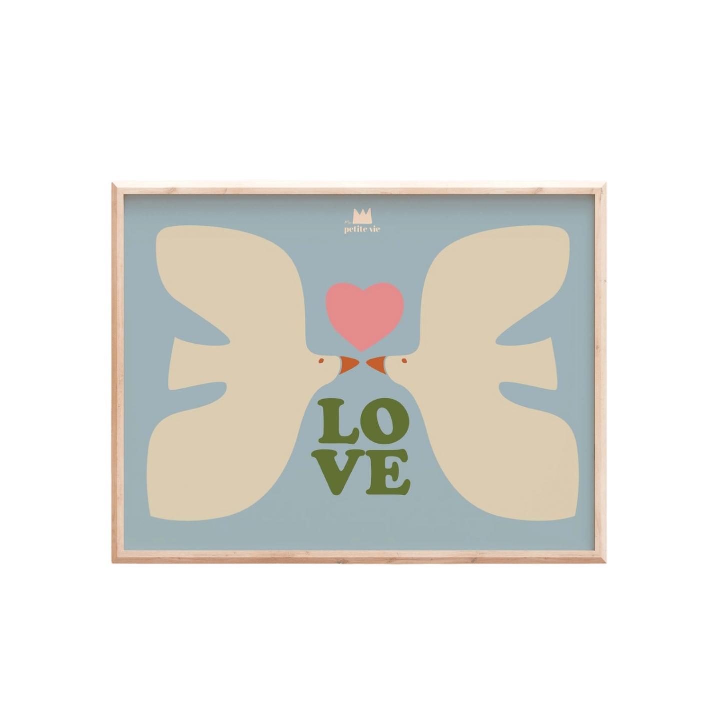Ma Petite Vie – Design Poster "Birds of Love" 30×40 cm, Kinderzimmer