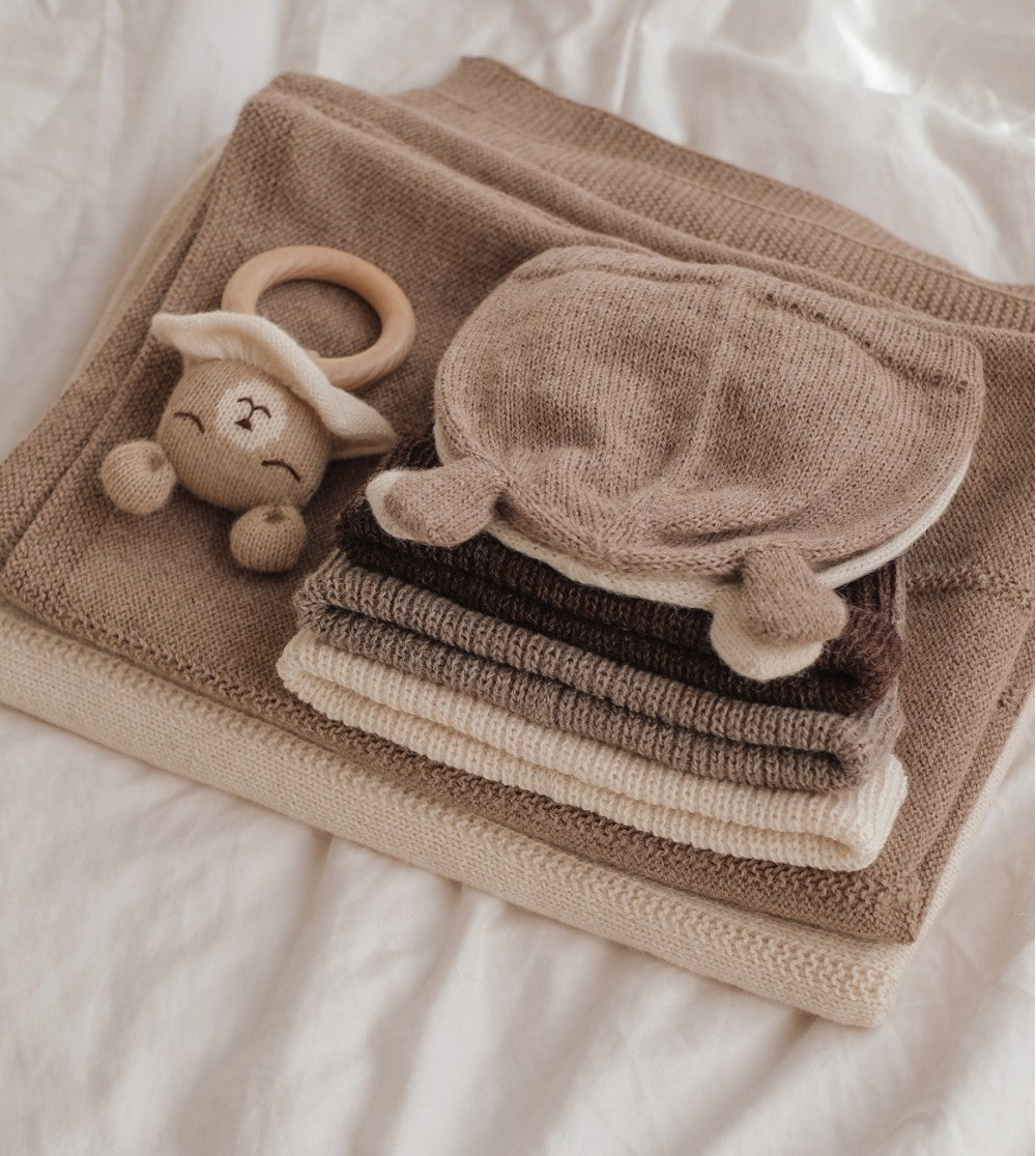 Main Sauvage - Babymütze "Beanie Bear Ecru", Mütze für Babys