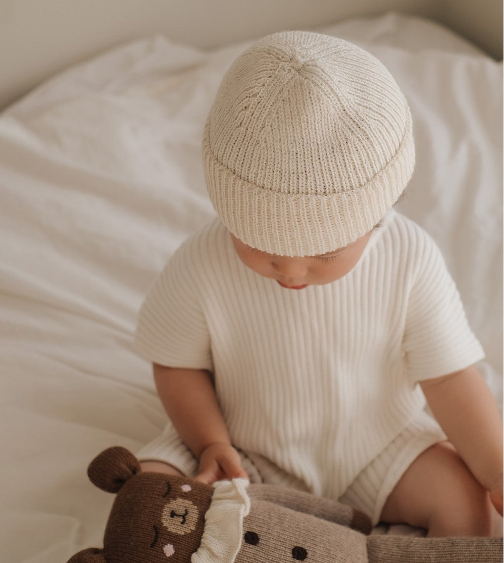 Main Sauvage - Babymütze "Beanie Ecru", Mütze für Baby