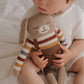 Main Sauvage - Kuscheltier "Large Bunny - Rainbow Sweater"