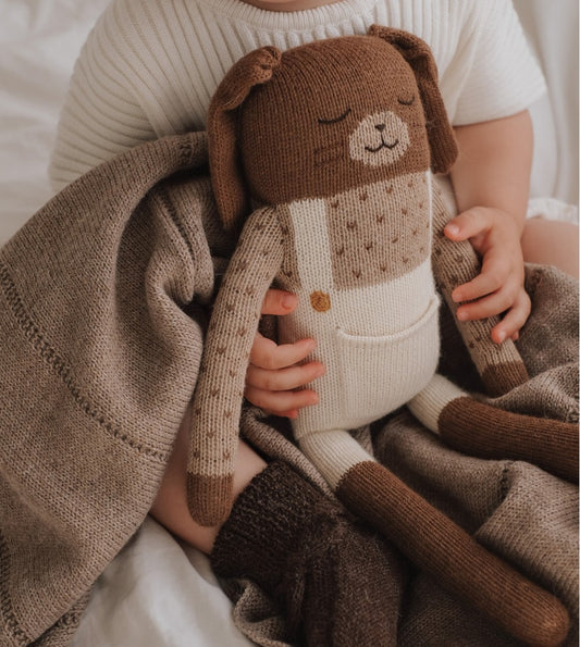 Main Sauvage - Kuscheltier "Large Bunny - Ecru Overalls"