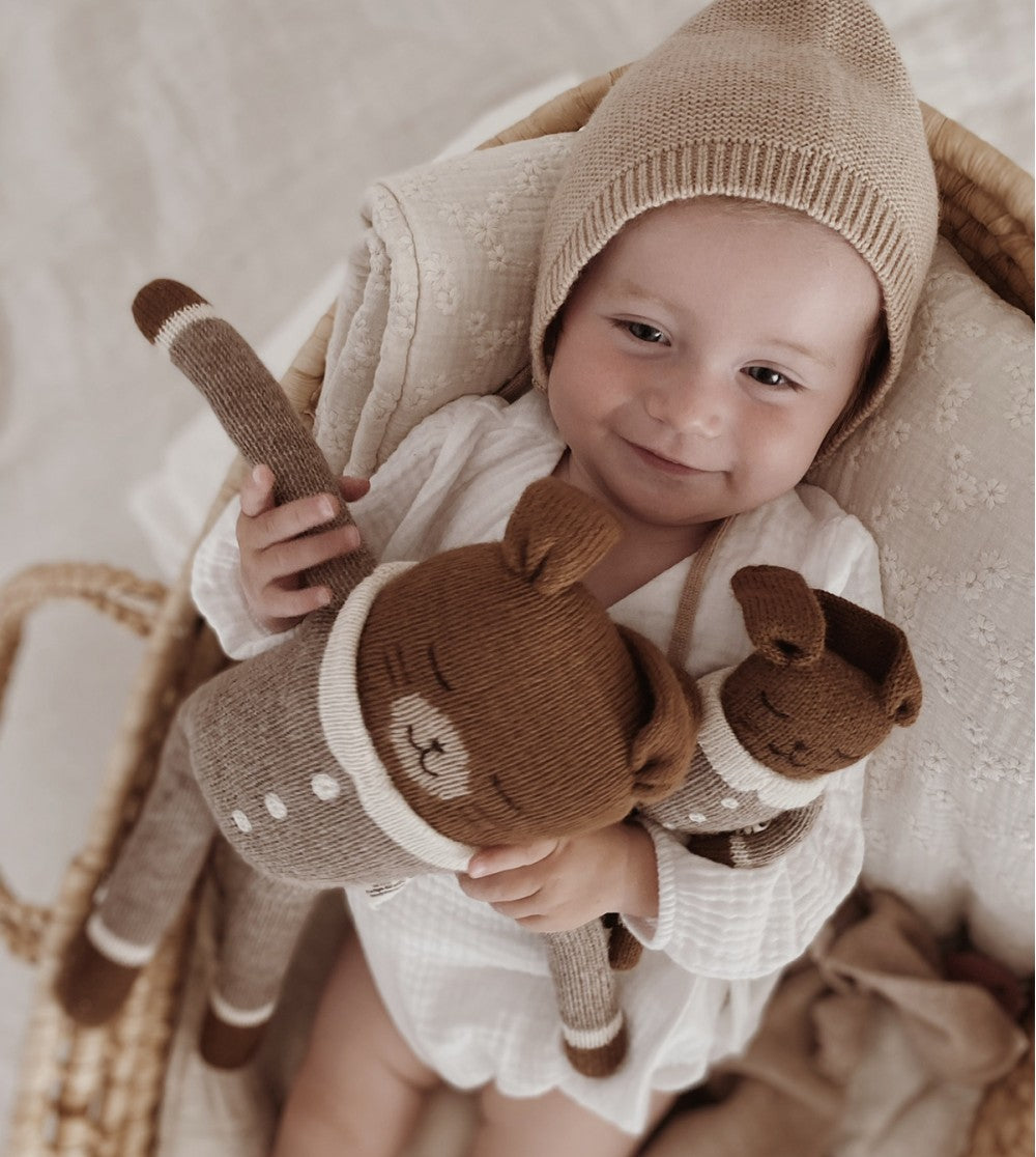 Main Sauvage - Kuscheltier "Big Bunny Jumpsuit Oat"