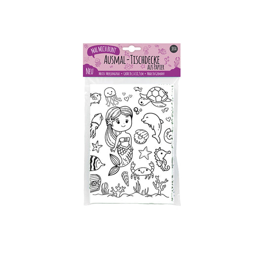 Mal Mich Bunt - Ausmal-Tischdeke Meerjungfrau