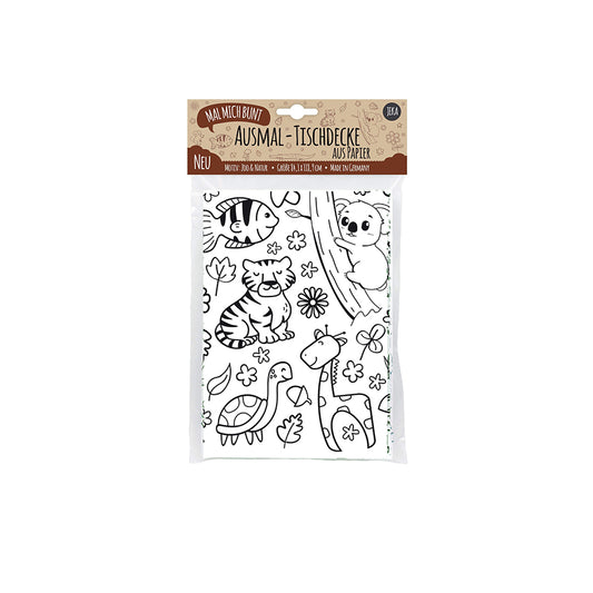 Mal Mich Bunt - Ausmal-Tischdecke Zoo & Natur