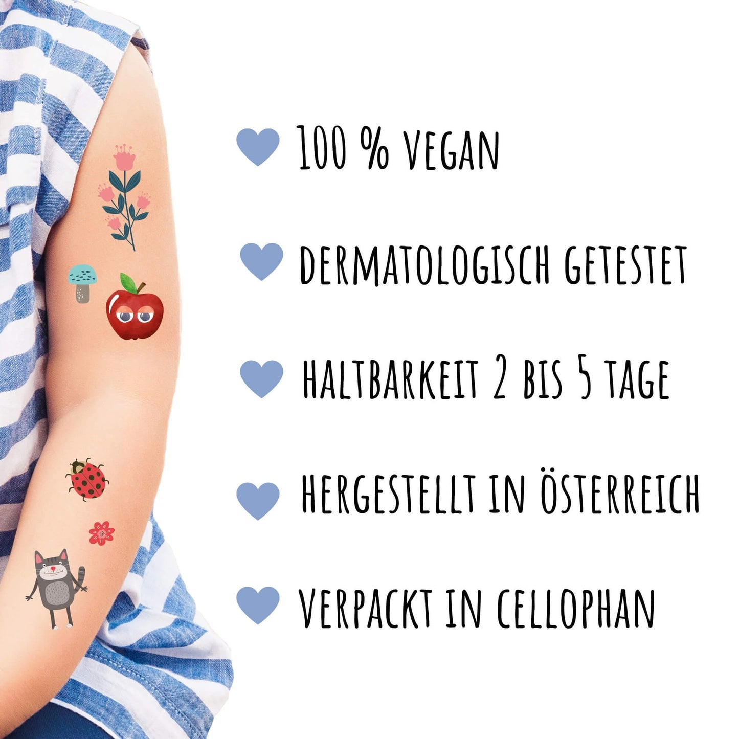 KINDERTATTOO SET TIERE (5 BÖGEN)
