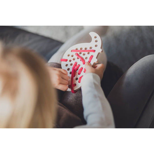 Milin - Fädelspiel Max der Dinosaurier