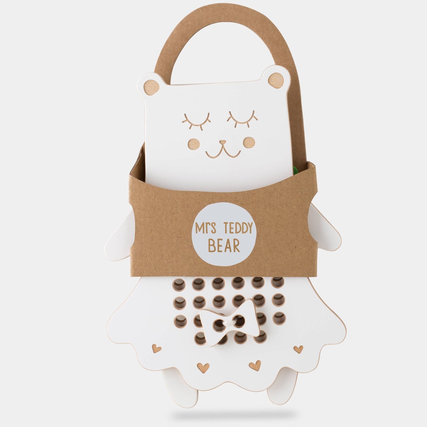 Milin - Fädelspiel Mrs. Teddybär
