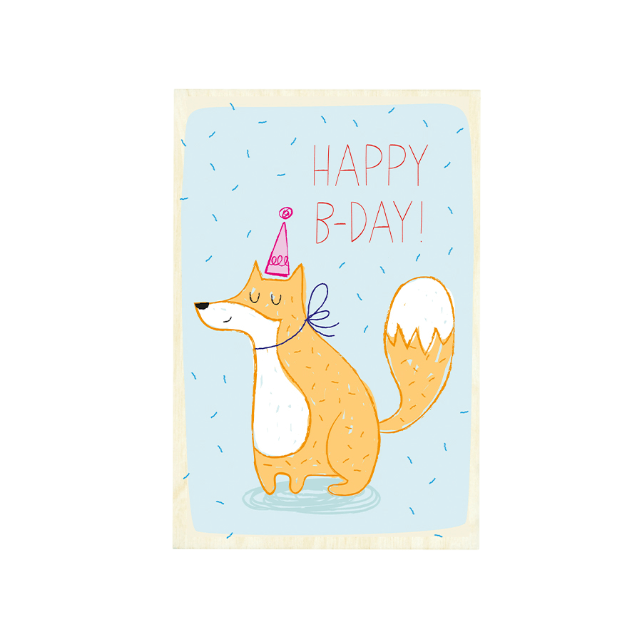 Milin – Holzkarte aus Naturholz, Postkarte & Grußkarte handgefertigt