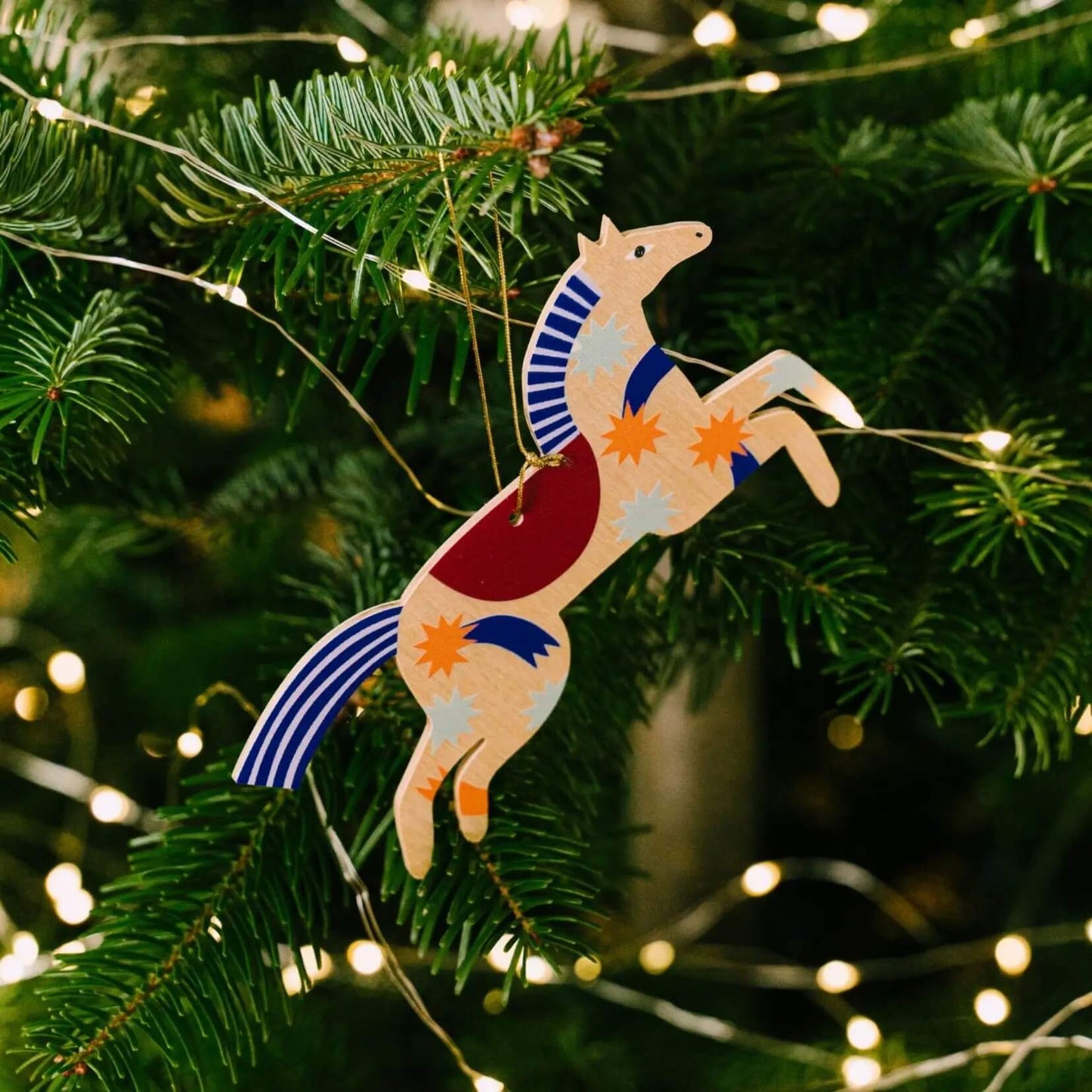 Milin – Weihnachtsanhänger aus Holz, handgefertigter Weihnachtsschmuck