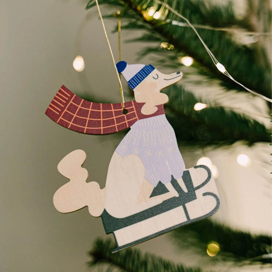 Milin – Weihnachtsanhänger aus Holz, handgefertigter Weihnachtsschmuck