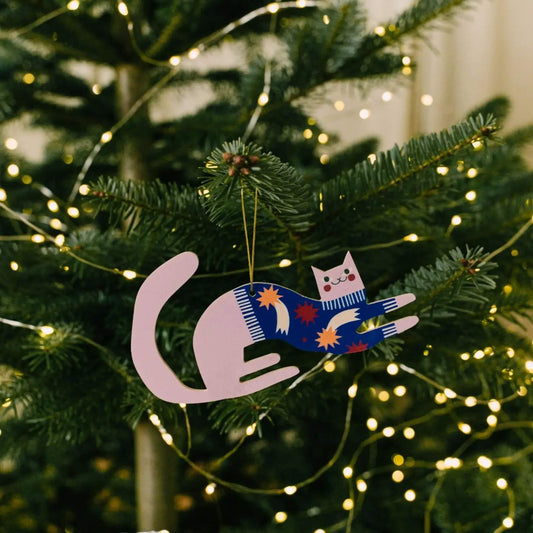 Milin – Weihnachtsanhänger aus Holz, handgefertigter Weihnachtsschmuck