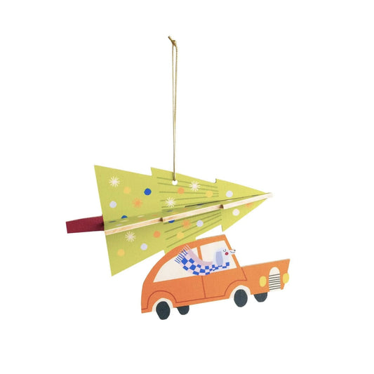 3D WEIHNACHTSSCHMUCK HOLZANHÄNGER CHRISTMAS TREE