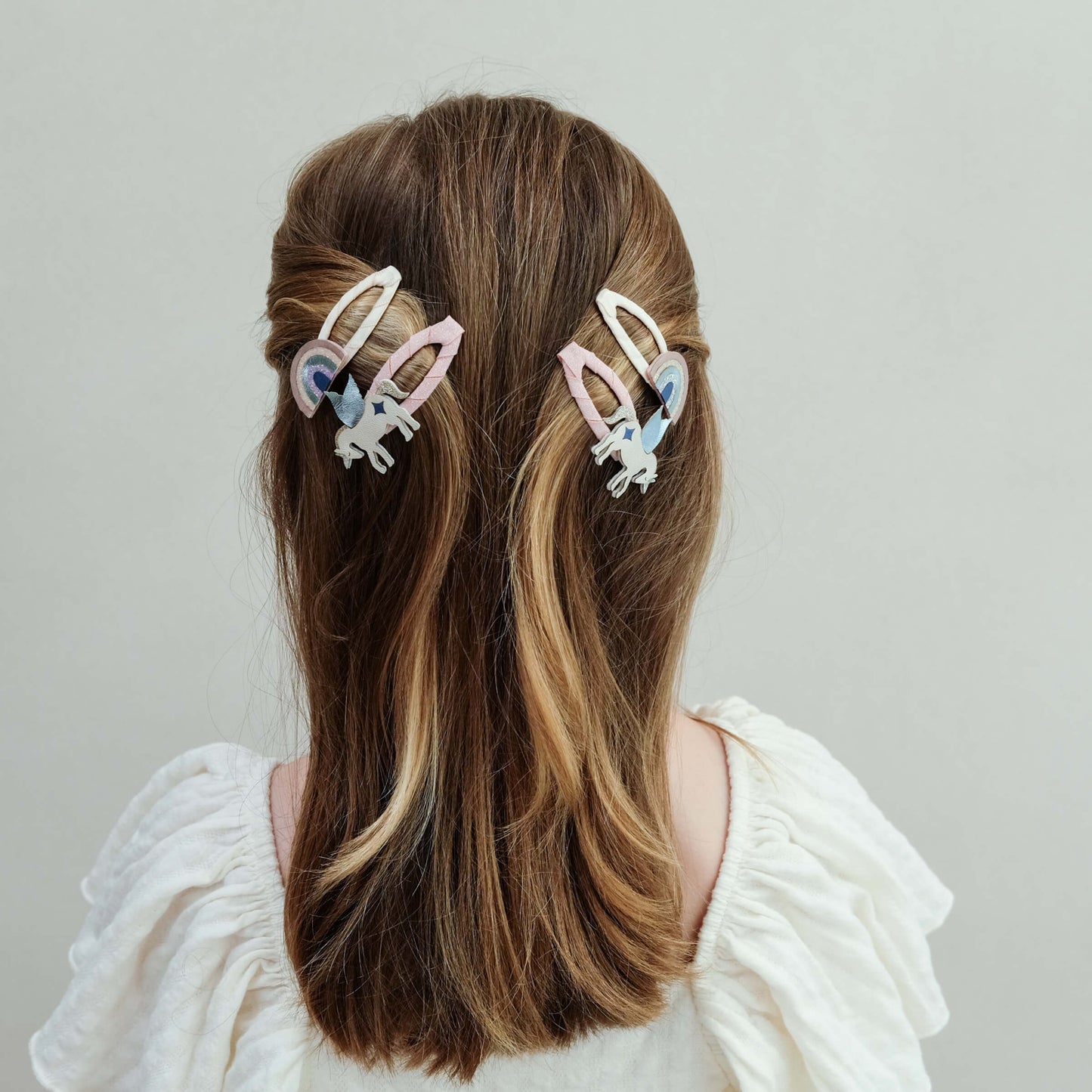 Mimi & Lula - Haarspangen "Unicorn & Rainbow", 4er Set