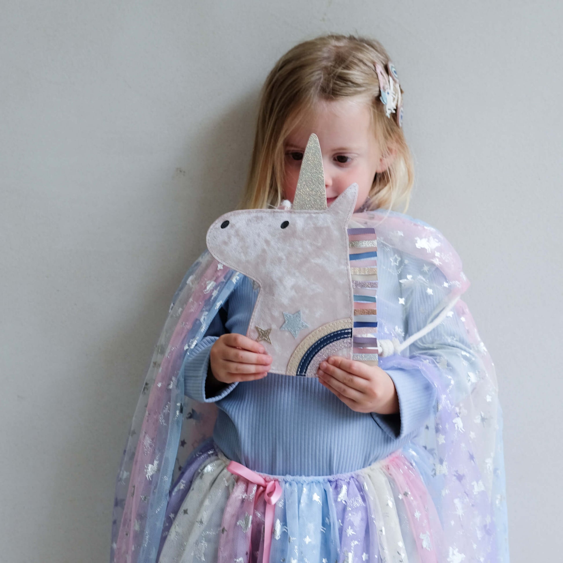 Mimi & Lula - Haarspangen "Unicorn & Rainbow", 4er Set