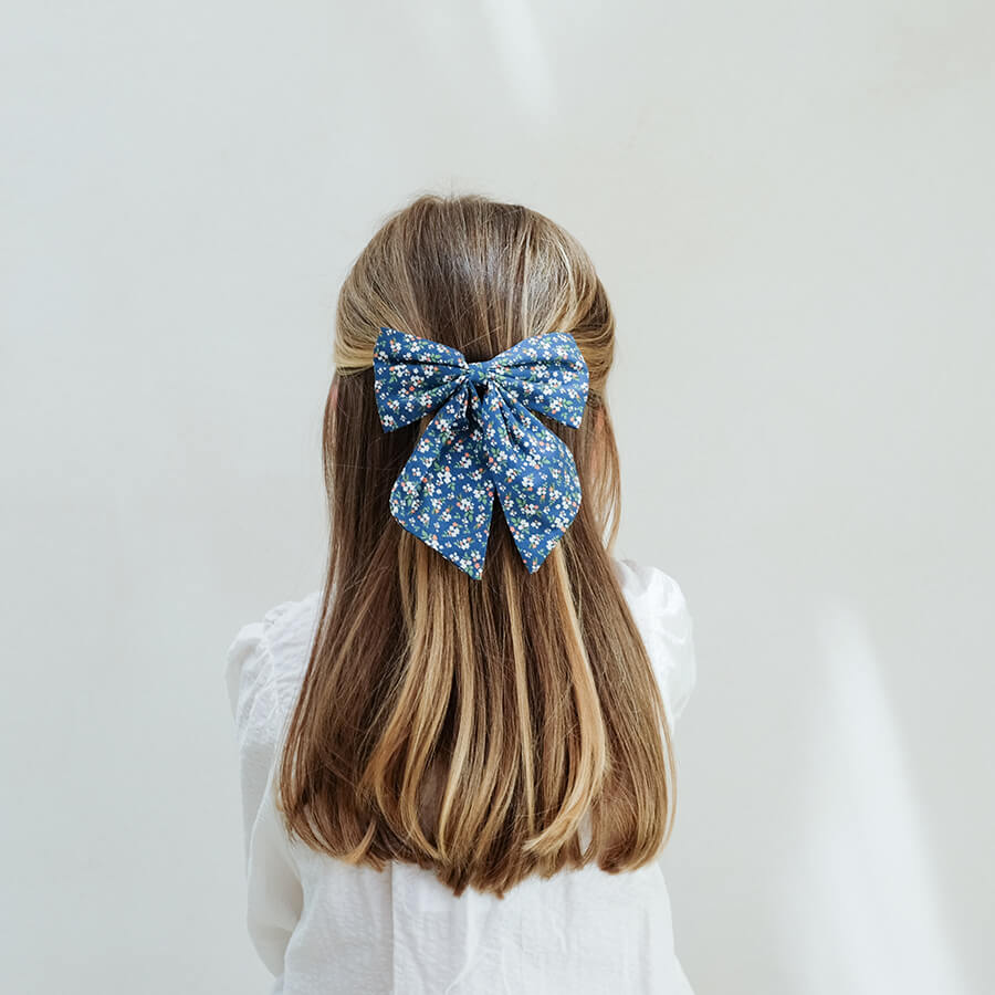 Mimi & Lula - Haarspangen "Agnes Oversize Bow - Teal", 2er Set