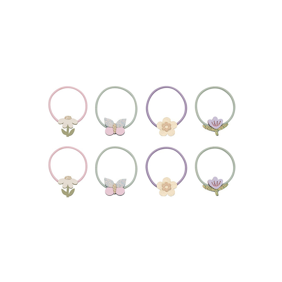 Mimi & Lula - Haargummis "Flower Garden", 8er Set