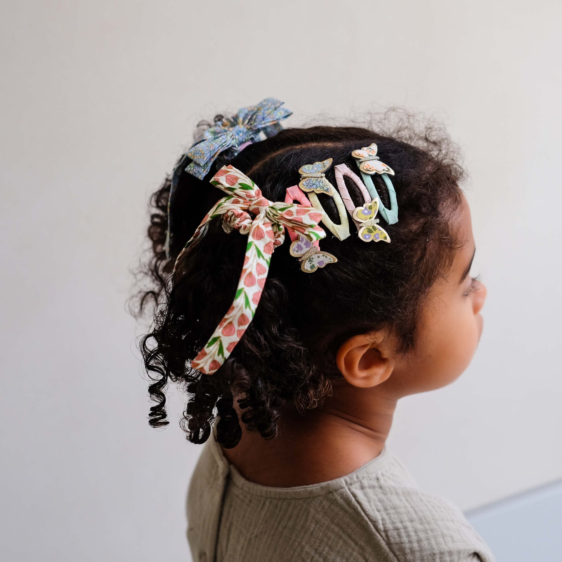 Mimi & Lula - Haargummis "Floral Bow Scrunchies", 4er Set