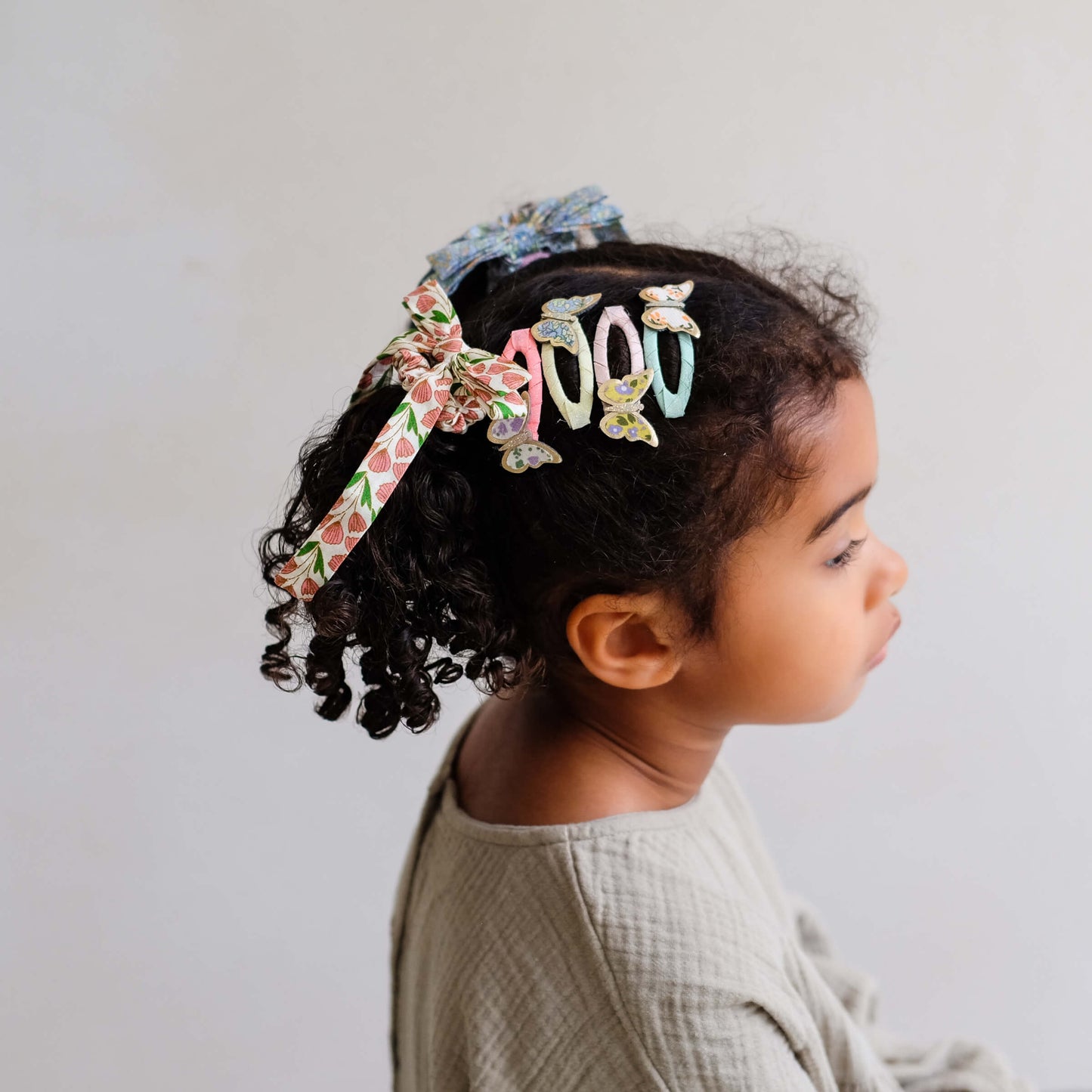 Mimi & Lula - Haargummis "Floral Bow Scrunchies", 4er Set