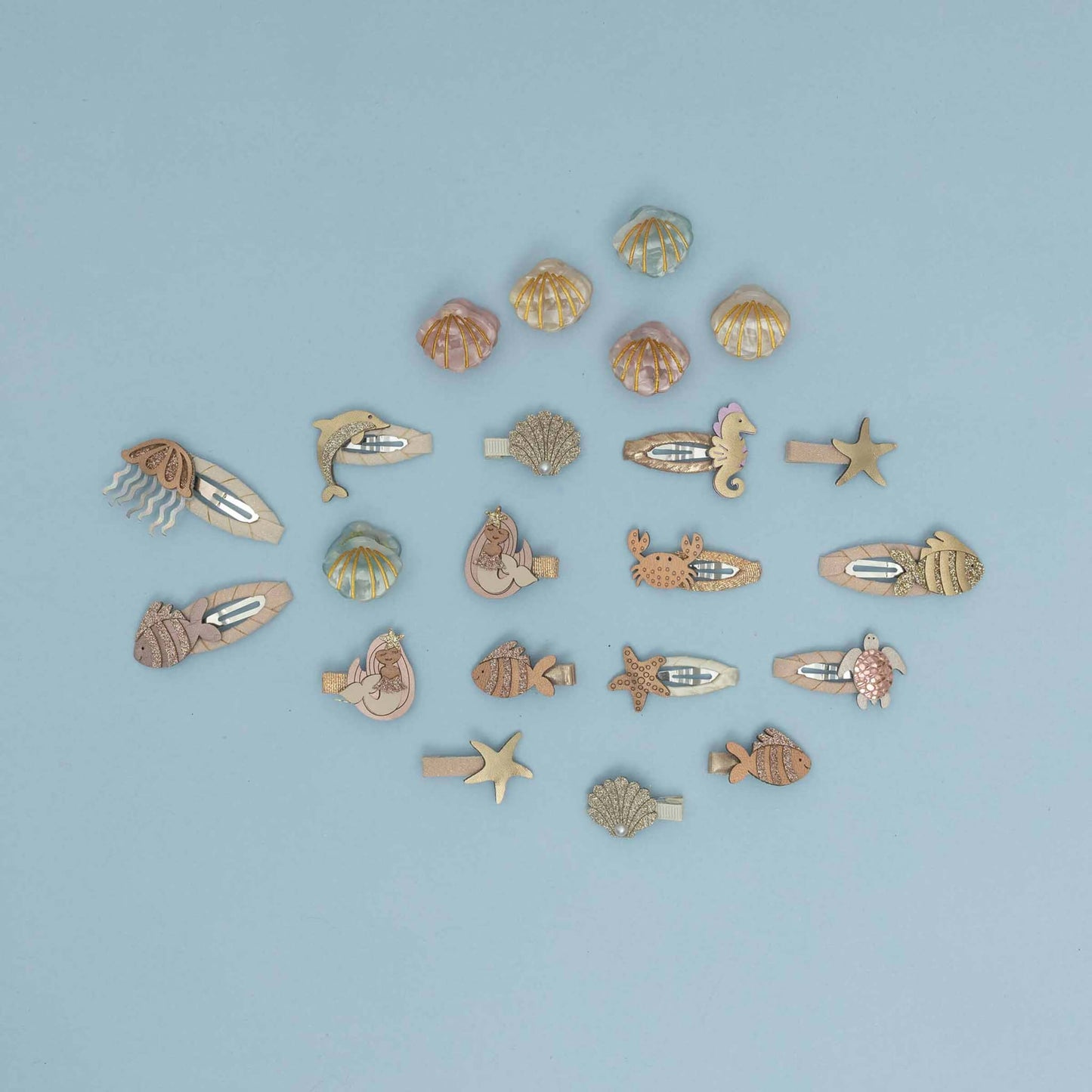 Mimi & Lula - Haarspangen "Mermaid", 8er Set