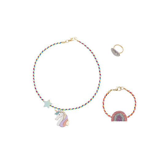 Mimi & Lula - Schmuck-Set "Unicorn", 3 tlg. 