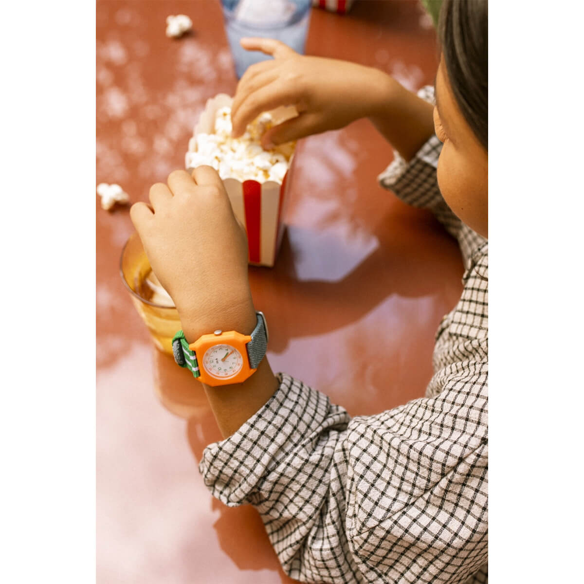 Mini Kyomo - Armbanduhr für Kinder "Denim & Green"