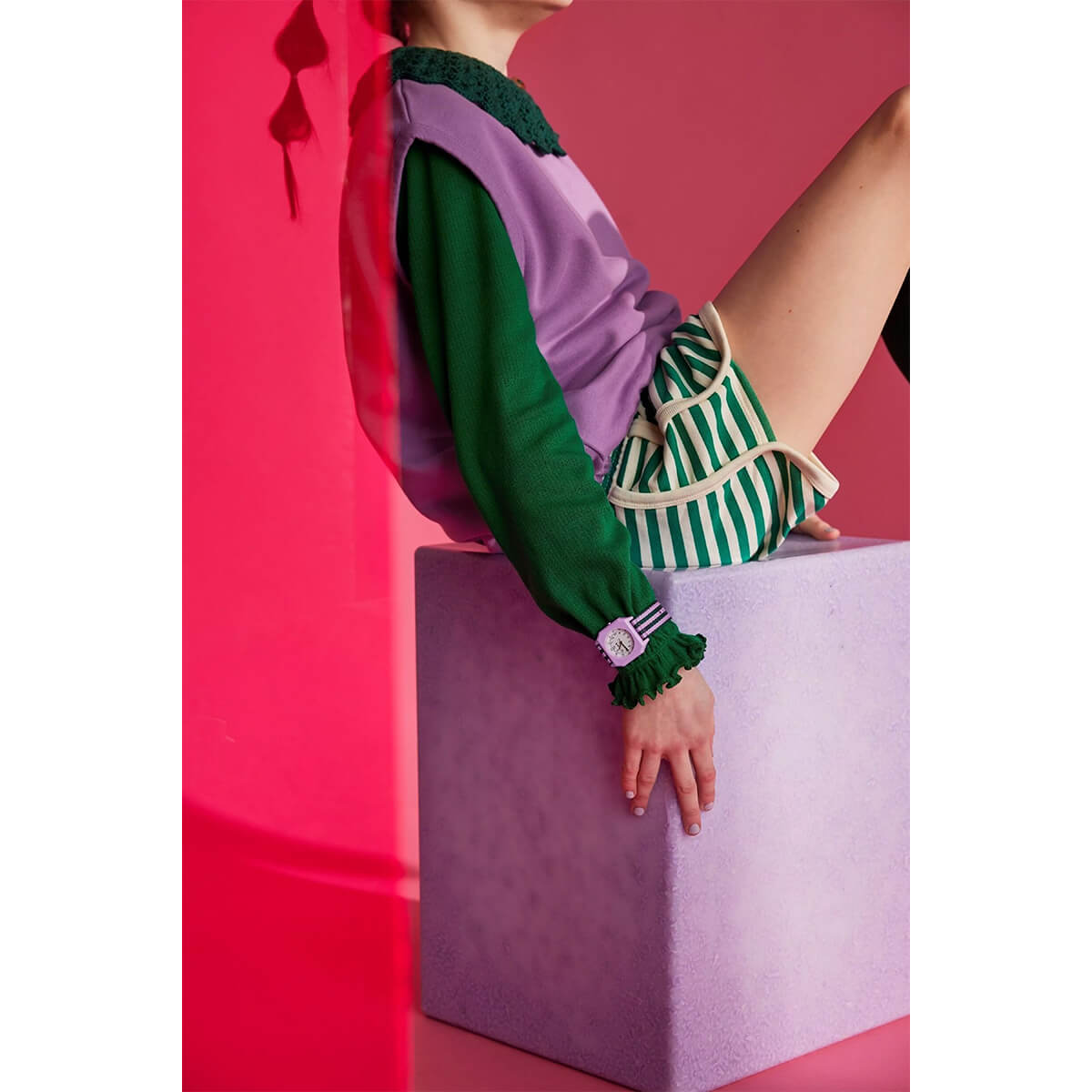 Mini Kyomo - Armbanduhr für Kinder "Lavender Field"