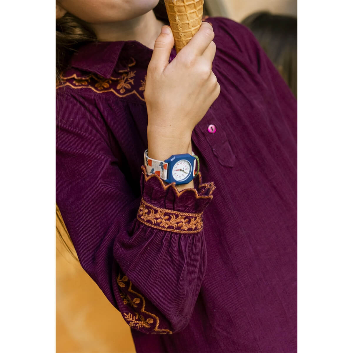 Mini Kyomo - Armbanduhr für Kinder "Flowers Brousse"