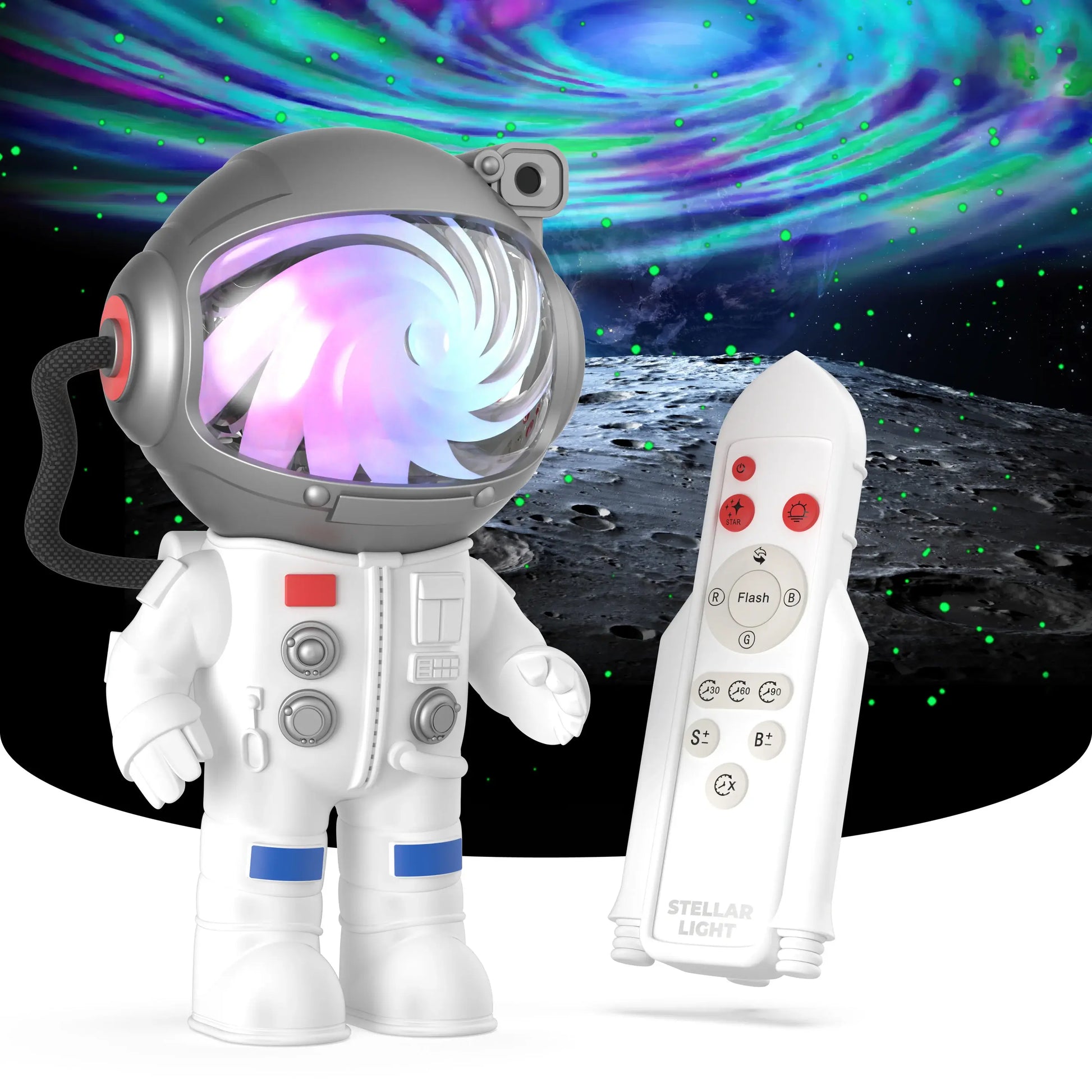 MOB – Stellar Light Milky Way Projektor, Astronaut Nachtlampe, 360°